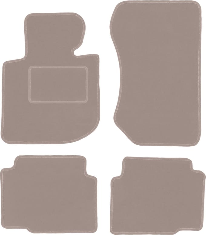 Beige veloursmatten voor: BMW 3 E36 compact, coupé, sedan, stationwagen, touring (1991-2000)