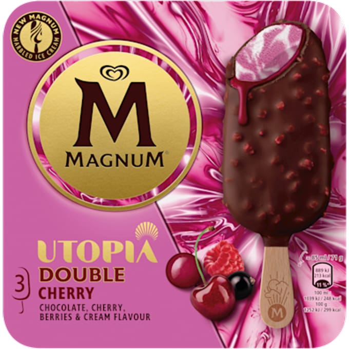 Magnum Double Cherry Sticks 3x85ml
