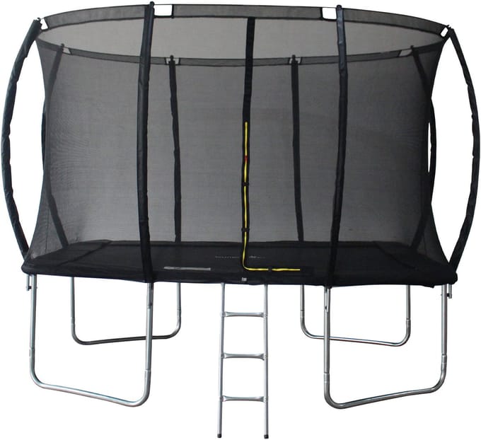 Buitenkado Trampoline Rechthoek met veiligheidsnet - 213x304cm
