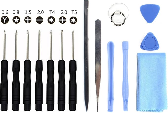 Let op type!! JIAFA JF-8106 15 in 1 Repair Tool Set for Smart Phones