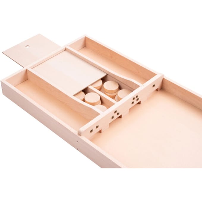 Longfield Sjoelbak Deluxe Premium - 200 cm - met 30 Sjoelstenen - Wedstrijdsjoelbak - Hoge kwaliteit