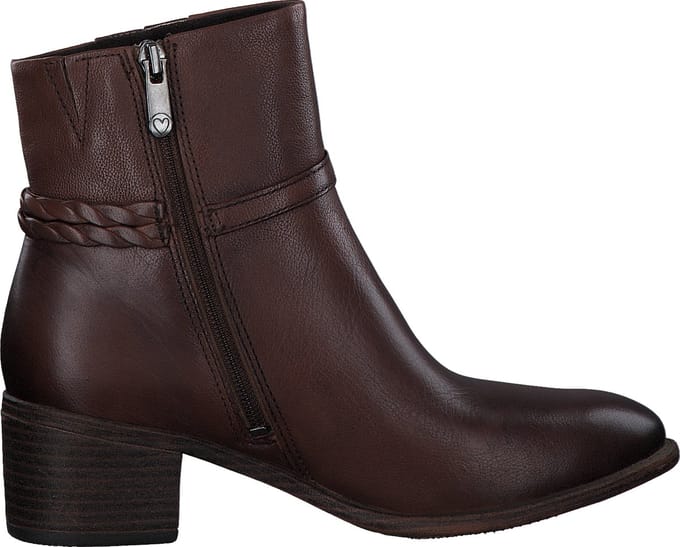 Marco Tozzi Dames Enkellaars - 25325-392 Cognac Combi - Maat 37
