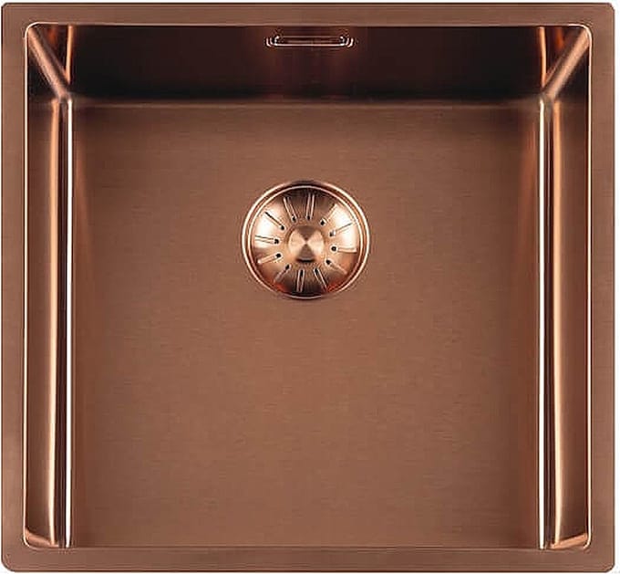 Lorreine Royal series spoelbak 40x40cm copper LEVERBAAR EIND MAART