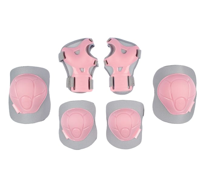 Nijdam Skate Beschermset Kinderen - Concrete Rose - Roze/Grijs - M