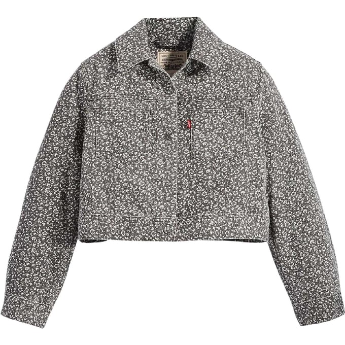 Levi's Dames Wellthread Bloemen Denim Jacket (Lichte Wassing)