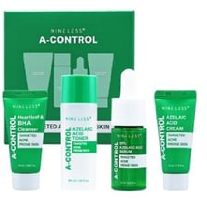 NINE LESS A - Mini Kit de Contrôle, 12ml+ 25ml + 30ml+15ml - coffret de cosmétiques
