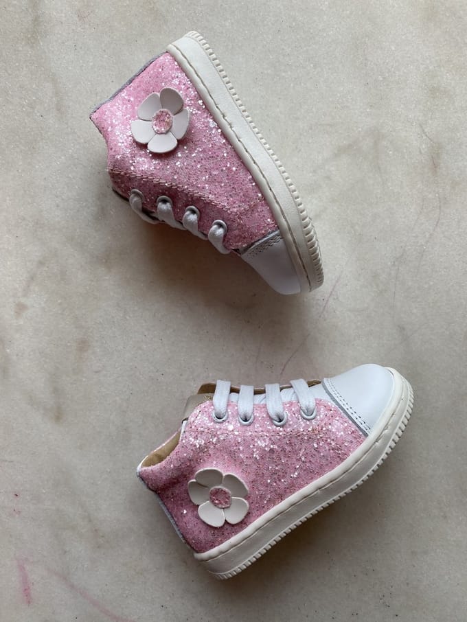Lunella eerste stap sneaker glitter maat 21