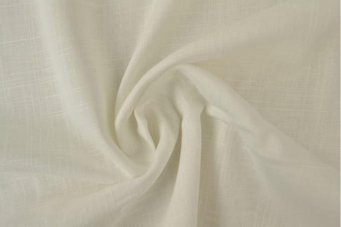 Linnen viscose stof - Gebroken wit - 1 meter - Per meter - 150cm breed