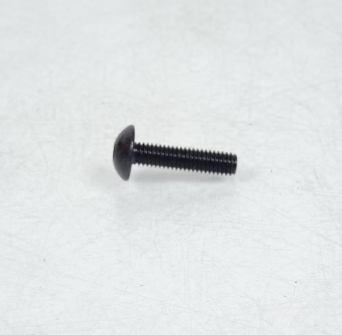 Vis Dôme large BTR 4mm M6 pas 100 25mm annodisé Noir 3AS Racing pour moto Neuf