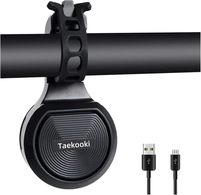 Solidchoice - Elektronische Fietsbel 80-120 dB USB Oplaadbaar