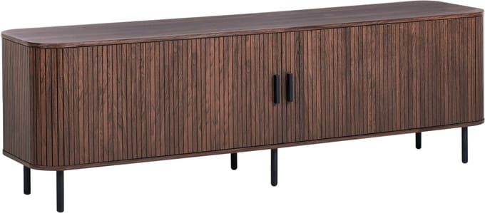 BRADLEY - TV-meubel - Donkerbruin - MDF
