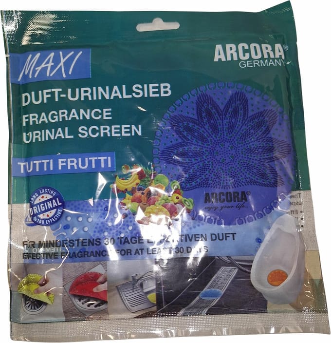 Geurmat Urinoir Maxi 17 cm Tutti Frutti Blauw