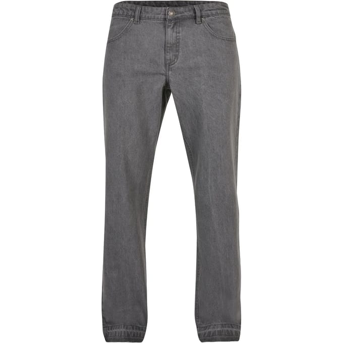 Urban Classics - Open Edge Loose Fit Broek rechte pijpen - Taille, 36 inch - Grijs