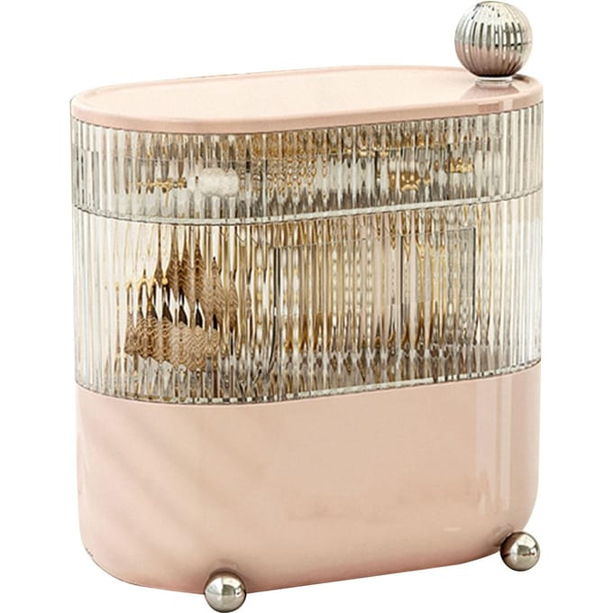 Bureau Opbergdoos 3 Lagen Roterende Verdeelde Organizer voor Sieraden Datakabel Cosmetische Crème Roze gray