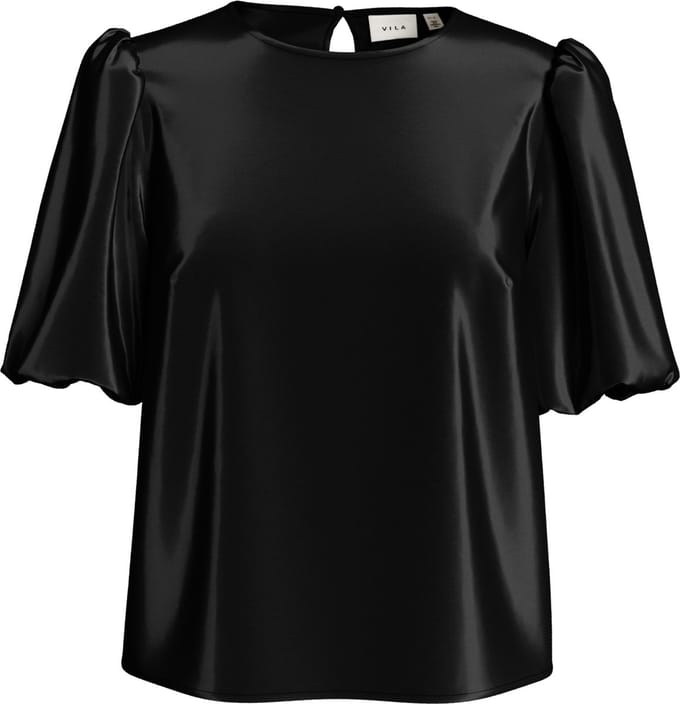 VILA - VIELLETTE 2/4 SATIN PUFF TOP - NOOS Dames T-shirt