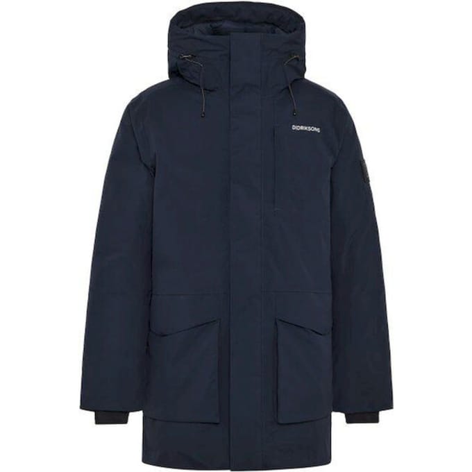 Didriksons AKILLES USX PARKA 2 Heren Outdoorjas - Dark Night Blue