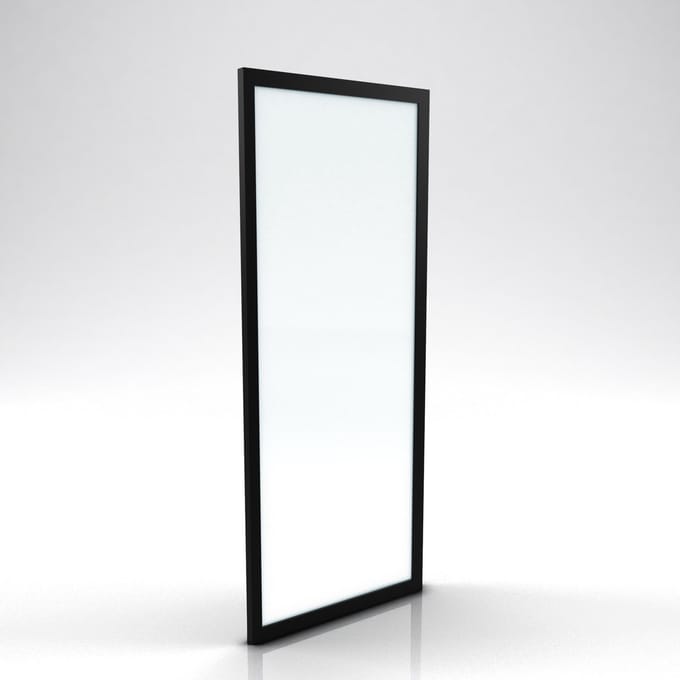 Aurlane - Inloopdouche Factory 80 X 200cm - Zwart Profiel - 6 Mm Helder Glas