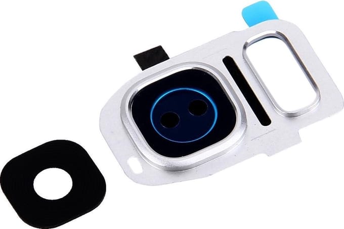 Camera Lens Cover Geschikt voor Samsung Galaxy S7 Edge – Zilver