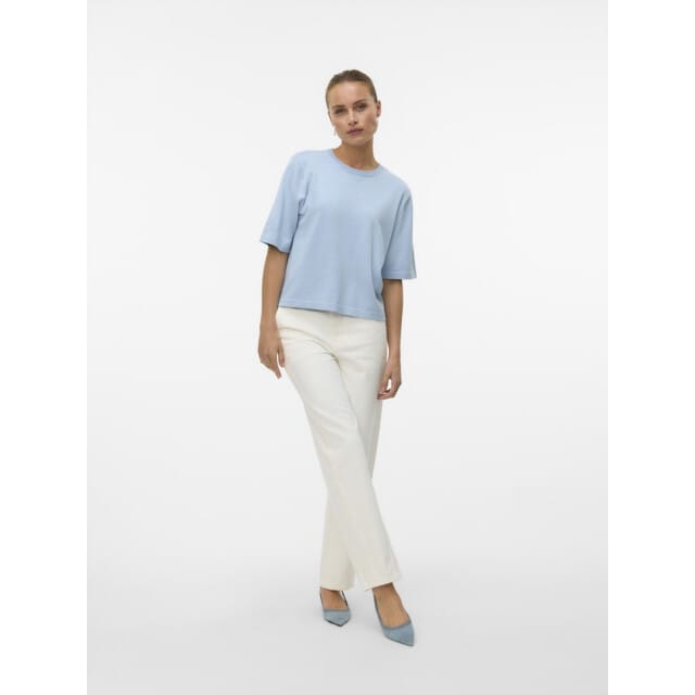 Vero Moda Trui Vmsilje 2/4 O-nck Oversize Pull Ga 10320460 Cashmere Blue Dames Maat - M