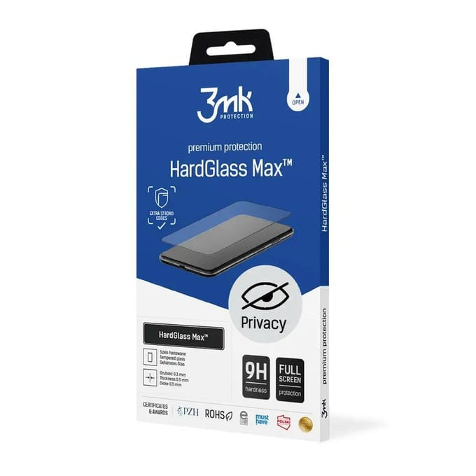 Versterkt gehard glas 3MK Apple iPhone 12 Pro Max - HardGlass Max Privacy™