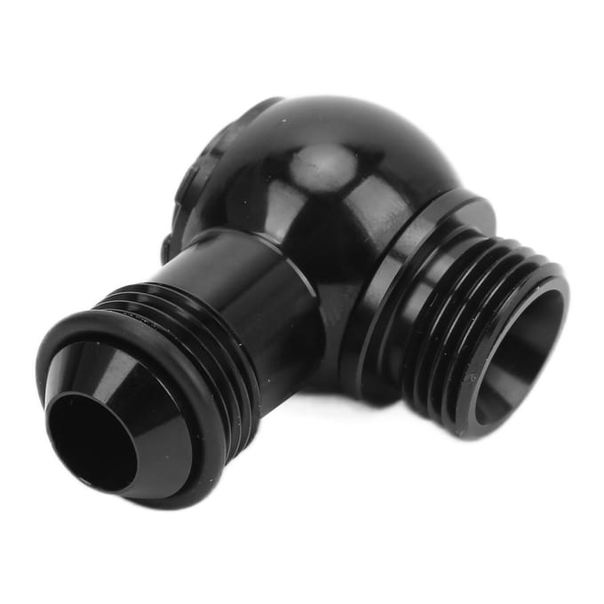 8AN Banjo Adapter naar ORB?8 34 UNF Banjo Bout Assemblage Aluminium Rubber Zwart Auto Onderdelen black