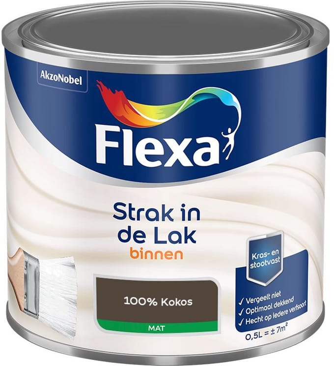 Flexa - Strak In De Lak Binnenlak Mat - 100% Kokos - Mengverf - 500 Ml