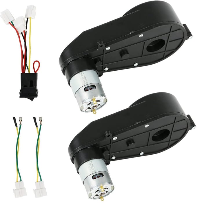 Krachtige 12V Elektromotor voor Kinderauto en Fiets - 40.000 TPM Set van 2