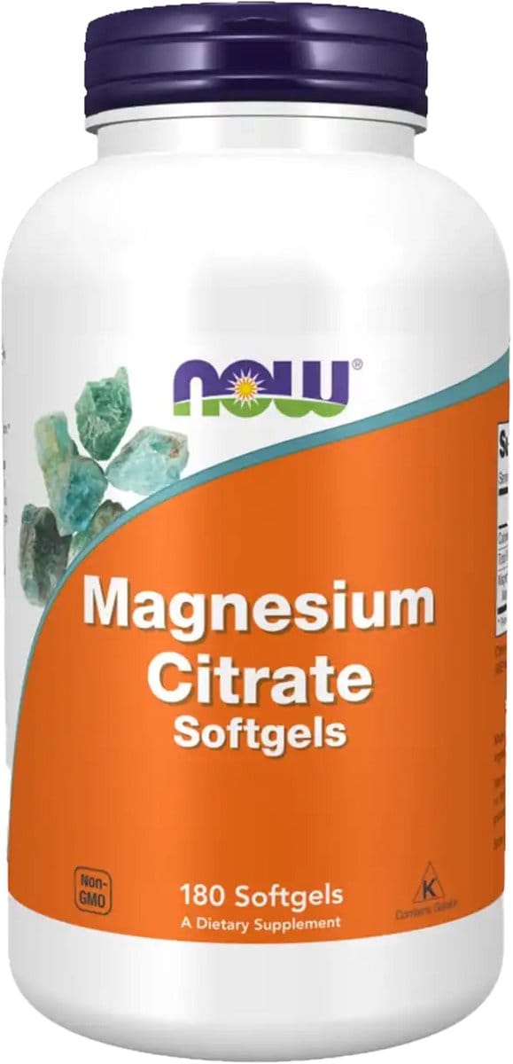 Now foods - Magnesium Citraat - 180 softgels - 400mg