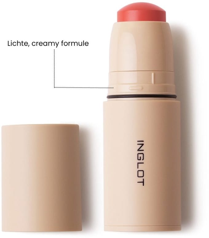 INGLOT Cream Blush Stick - Vibrant Coral 216 | Blush Creme
