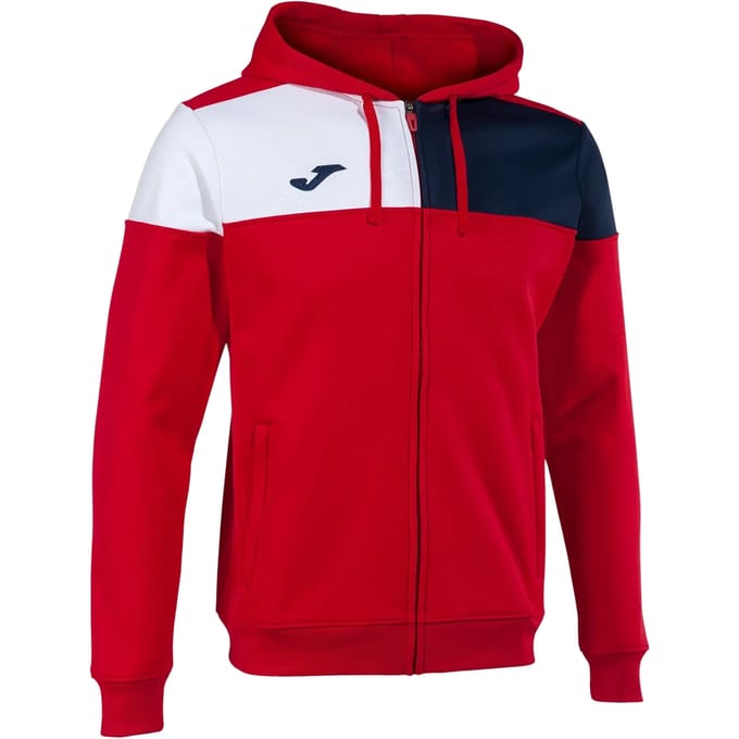 Joma Crew V Sweatshirt Met Rits Rood 5-6 Years Jongen