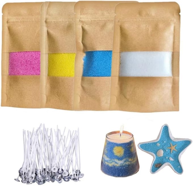 Zandkaars Set Drijvende Waskaars DIY Knutselpakket