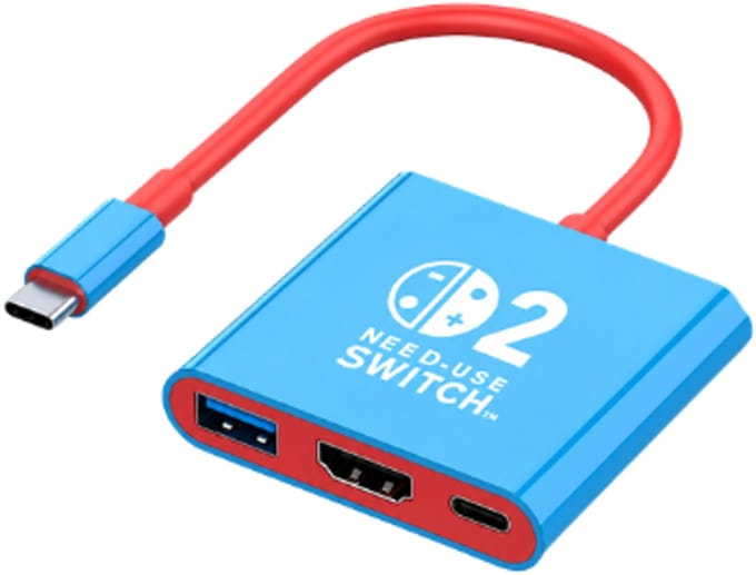Docking Station geschikt voor Nintendo Switch , Nintendo Switch OLED & Nintendo Switch 2 dock - hdmi switch - usb c dock - usb switch dock