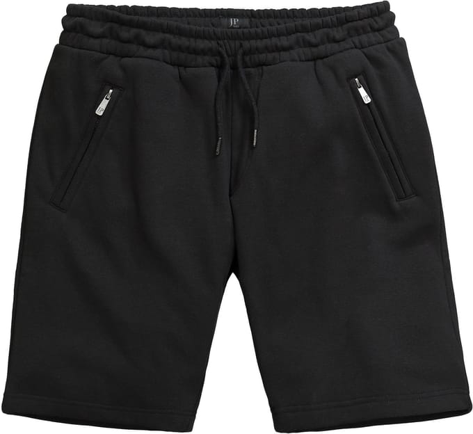 JP 1880 - Heren - Sweat bermuda Buik-Fit elastische band - Zwart - Maat 7XL