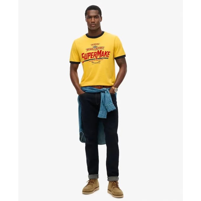 Superdry - Modern Industry relaxed T-shirt - Heren - T-shirts