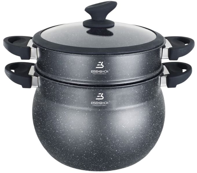 Eisenbach 13 Liter MARMEREN COUSCOUS POT - STOOMPAN , alle warmte bronnen