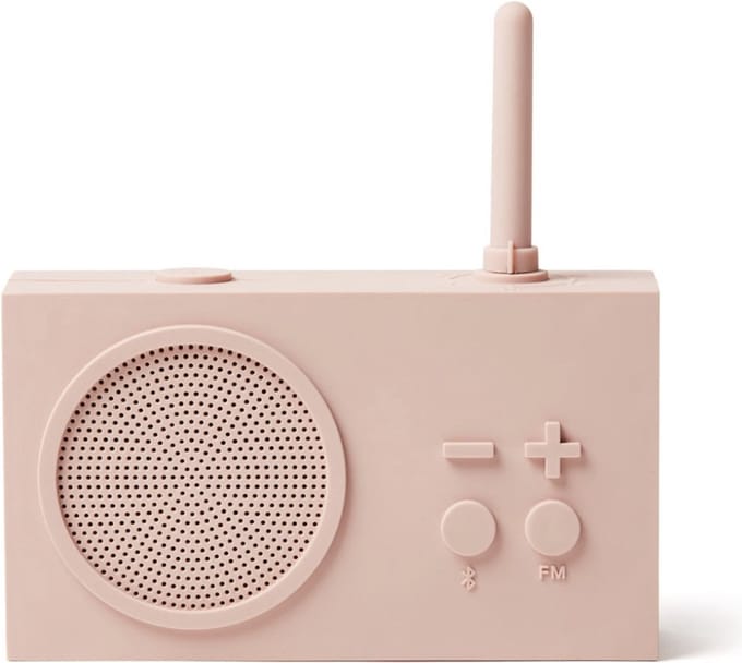 Lexon Tykho 3 badkamerradio roos - Bluetoothspeaker