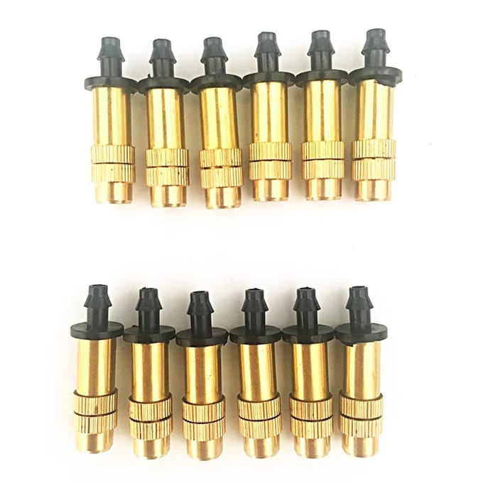 5 Stuks Tuin Verstelbare Messing Besproeiing Vernevelaar Sproeier Nozzles black