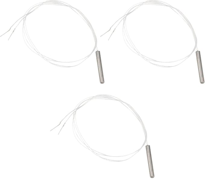 Temperatuursensoren - PT100 sondes - DIY projecten - Waterdichte RVS behuizing - 4x30mm 50cm kabel - Zilver