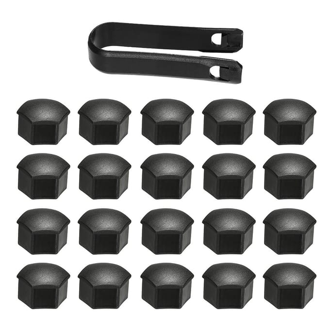 Wielmoerdop voor Tesla Model 3 Wielmoerdoppen Lug Wieldop Lug Moer Cover Puller Kit 21 stks zwart