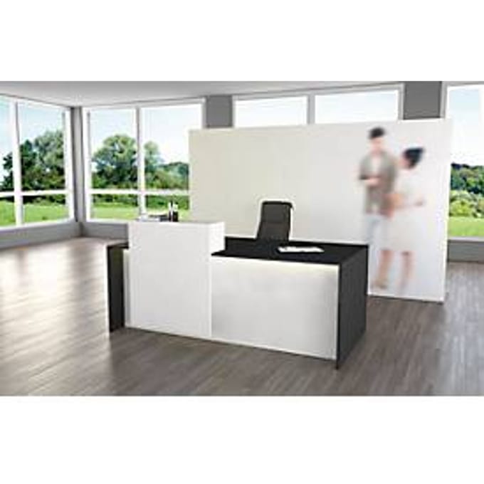 Balie - B 1800 x D 920 x H 1100 mm - wit en antraciet