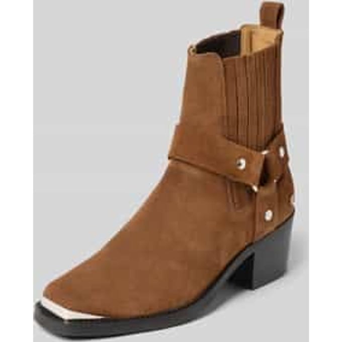 boots van runder nappa met metalen neus