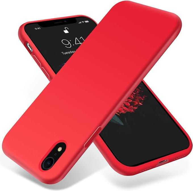 HB Hoesje Geschikt voor Apple iPhone XR - Rood - Siliconen Back Cover