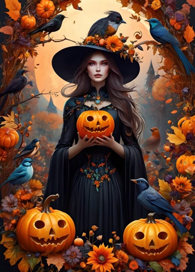 Bluebird Puzzle Halloween puzzel Witch - 500 stukjes legpuzzel.