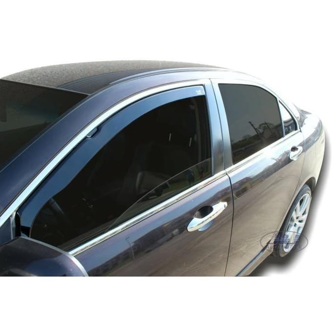 Wind deflectors - Heko - Honda Accord 2003-2008 - Getint - Versterkt acryl - Eenvoudige installatie