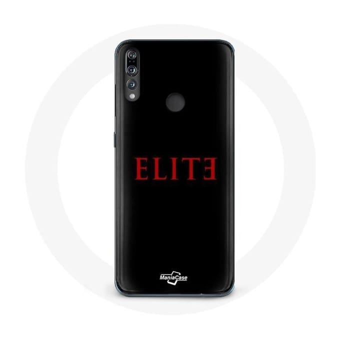 Coque - Huawei - P30 Lite Elite - Logo Rouge - Fond Noir - Protection Rigide noir