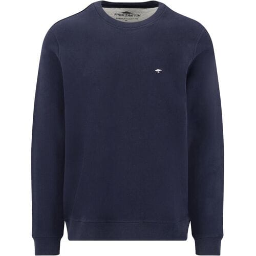 Fynch-Hatton Trui Sweat Puresoft Cotton Crew Neck Navy / male