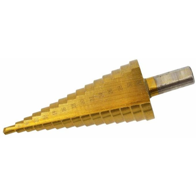 Awtools - Serie - Stapsgewijs HSS-TiN Boor - 6-38mm - TiN-Coating