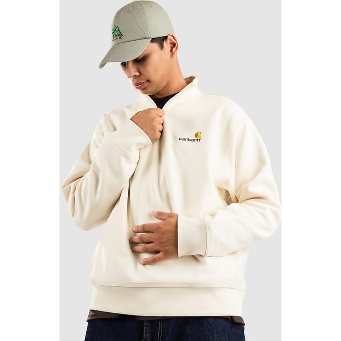 Sweatshirt met schipperskraag, model 'AMERICAN SCRIPT'