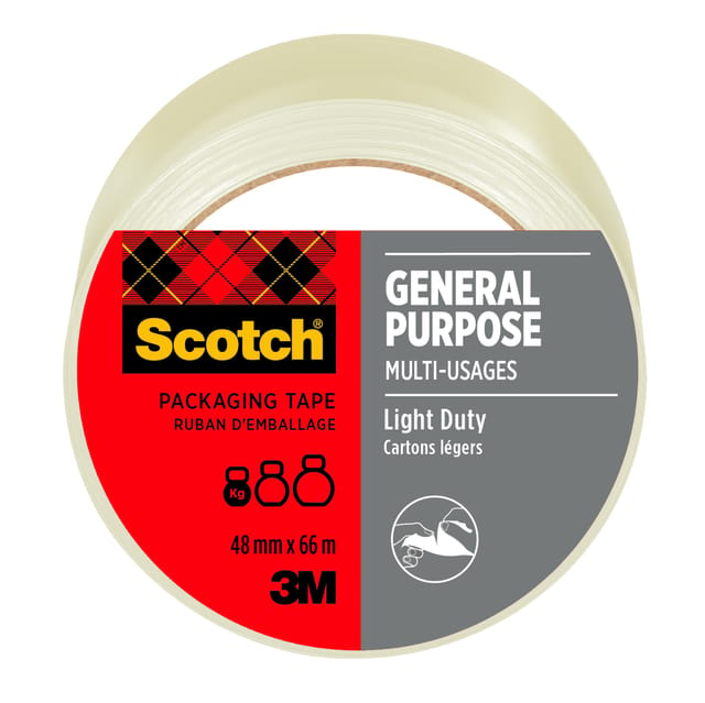 Scotch verpakkingsplakband Classic, ft 48 mm x 66 m, transparant, pak van 10 stuks
