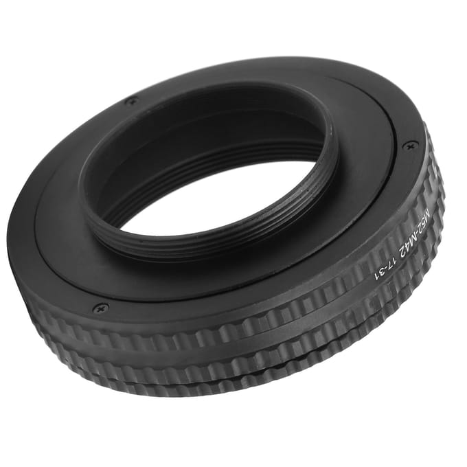 NEWYI M52‑M42 17‑31mm Camera Verstelbare Scherpstelling Helicoid Adapter Macro Verlengbuis black